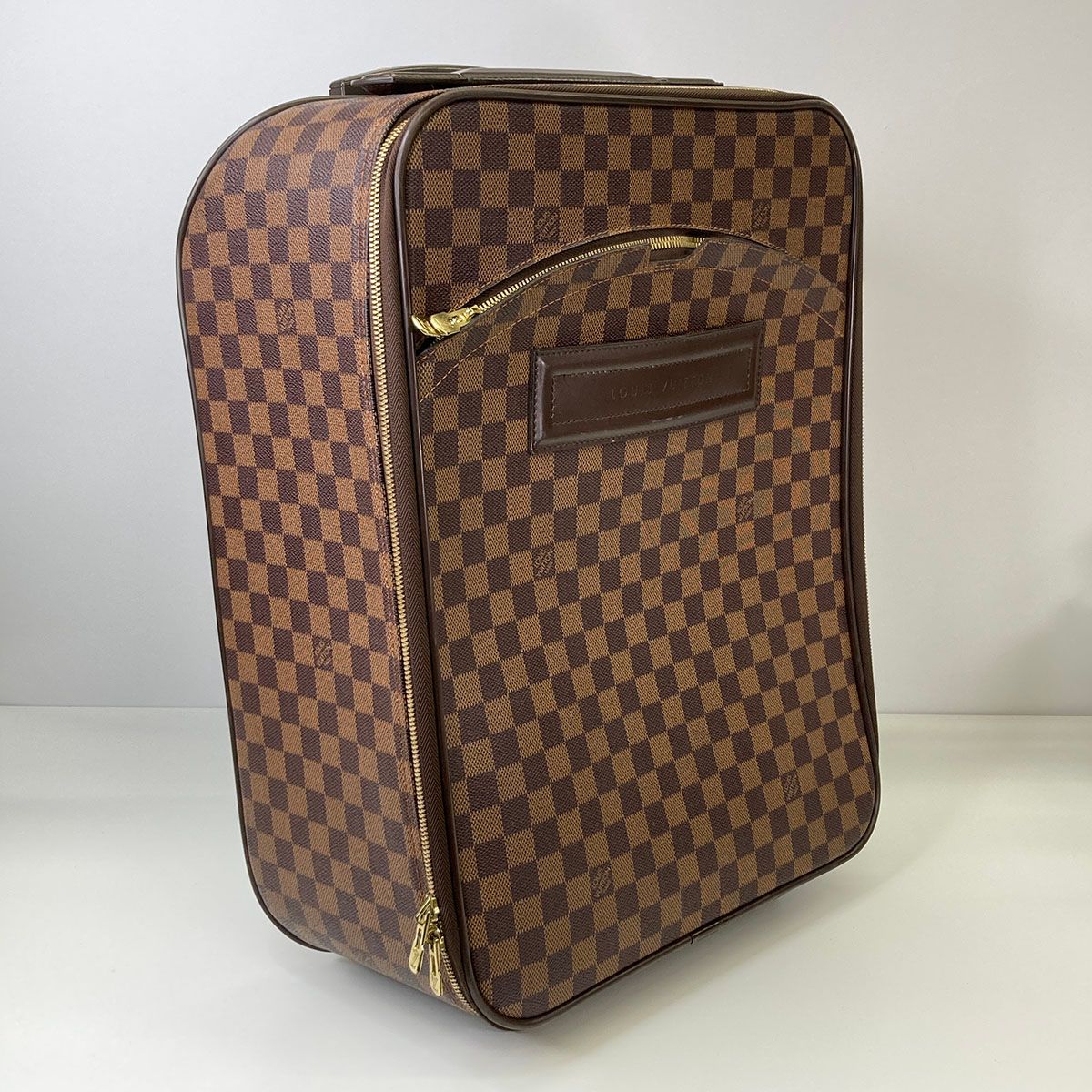 LOUIS VUITTON ルイヴィトン ダミエ ペガス45 キャリーバッグ N23293 ダミエキャンバス レザー ブラウン レディース
