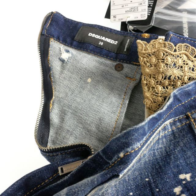 コルセット デニムミニワンピース