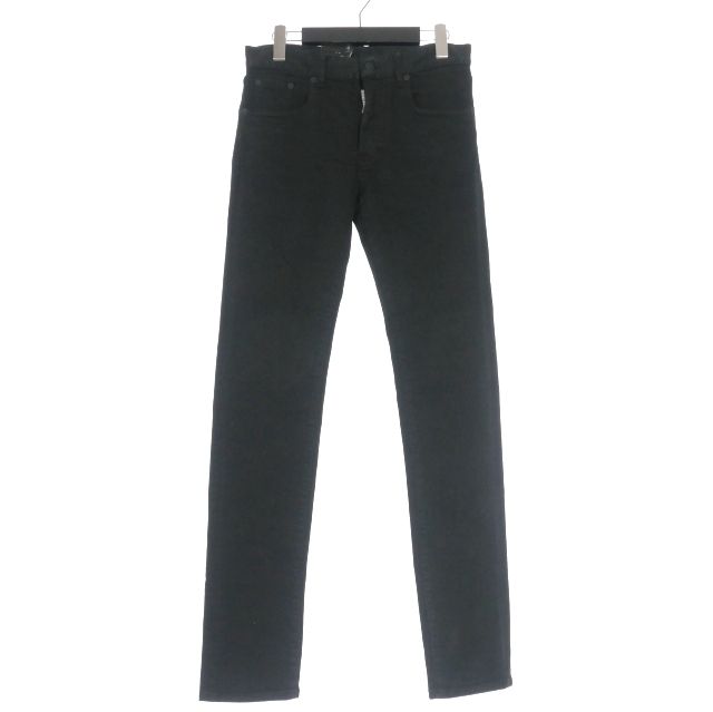 ディースクエアード DSQUARED2 23AW 24 7 ブラックデニム スリムフィットジーンズ スキニーパンツ 38 ブラック 黒 JEAN S72LB0651 正規