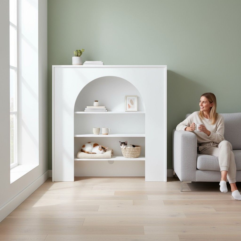 E マントルピース 収納 棚 完成品 ラック 幅80オープンラック ディスプレイラック FF16763