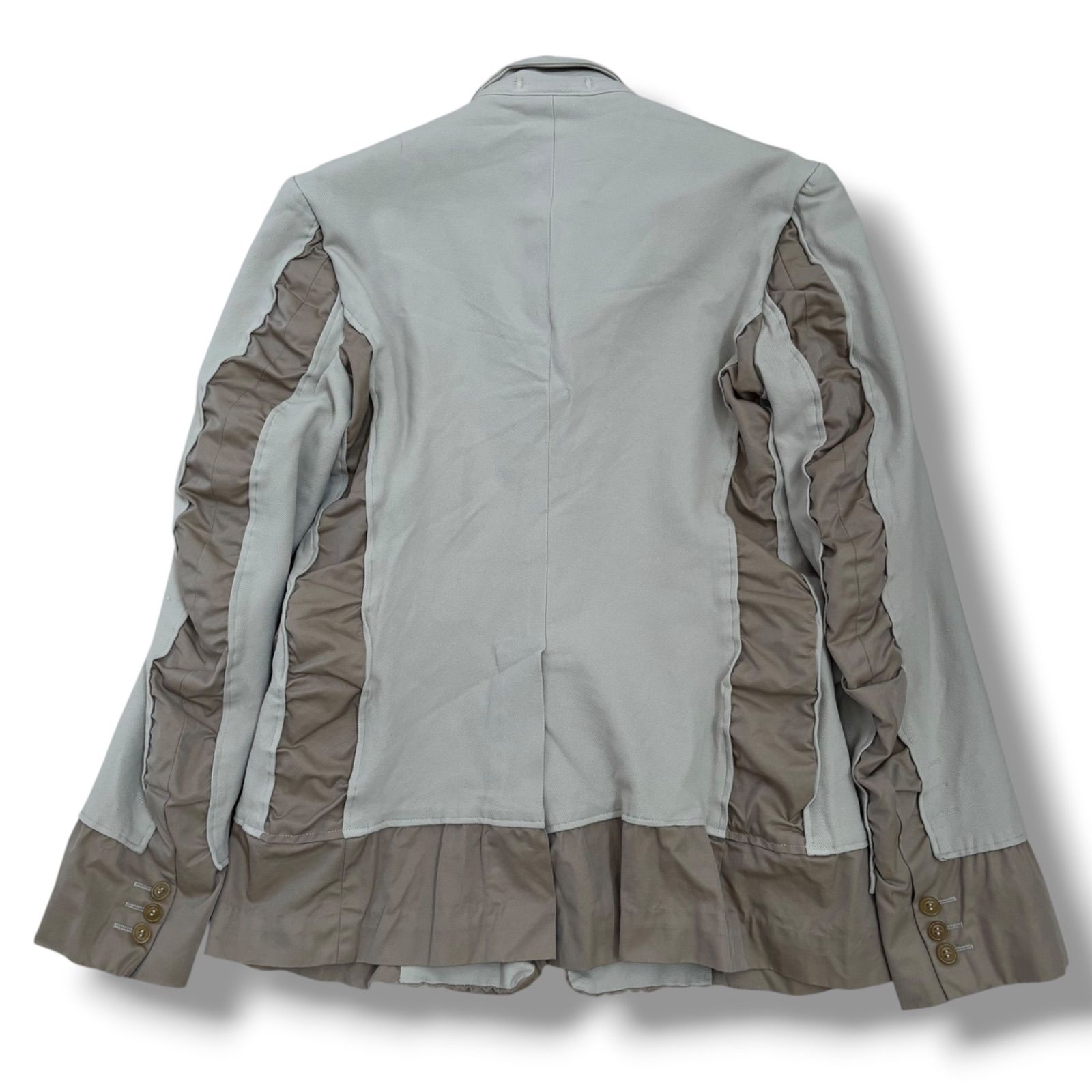 COMME des GARCONS HOMME PLUS EVER GREEN】縮絨ドッキングジャケット 