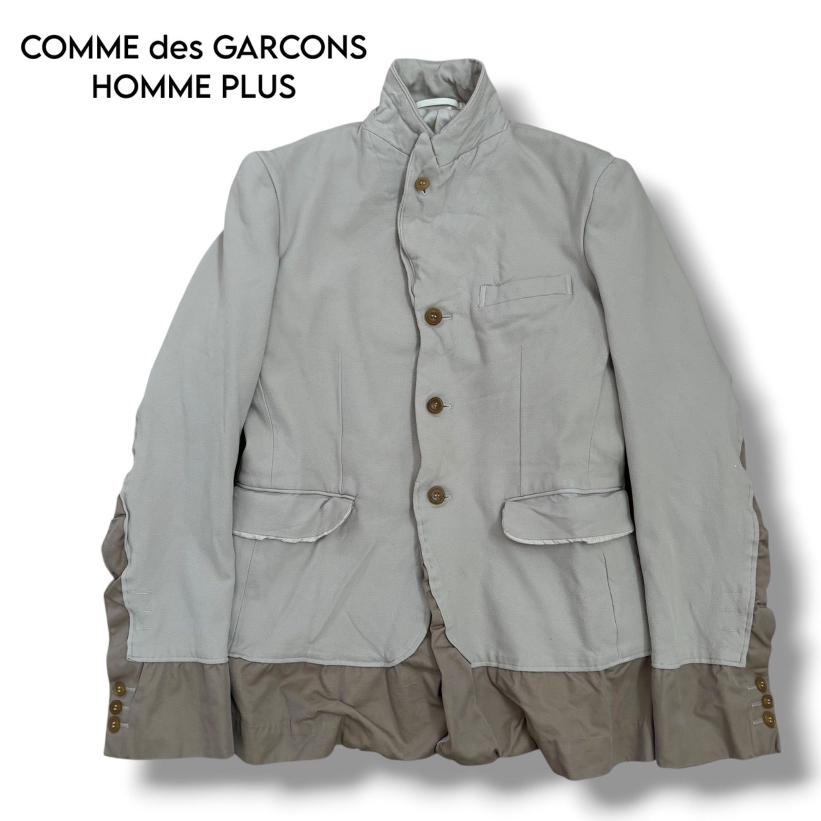 COMME des GARCONS HOMME PLUS EVER GREEN】縮絨ドッキングジャケット