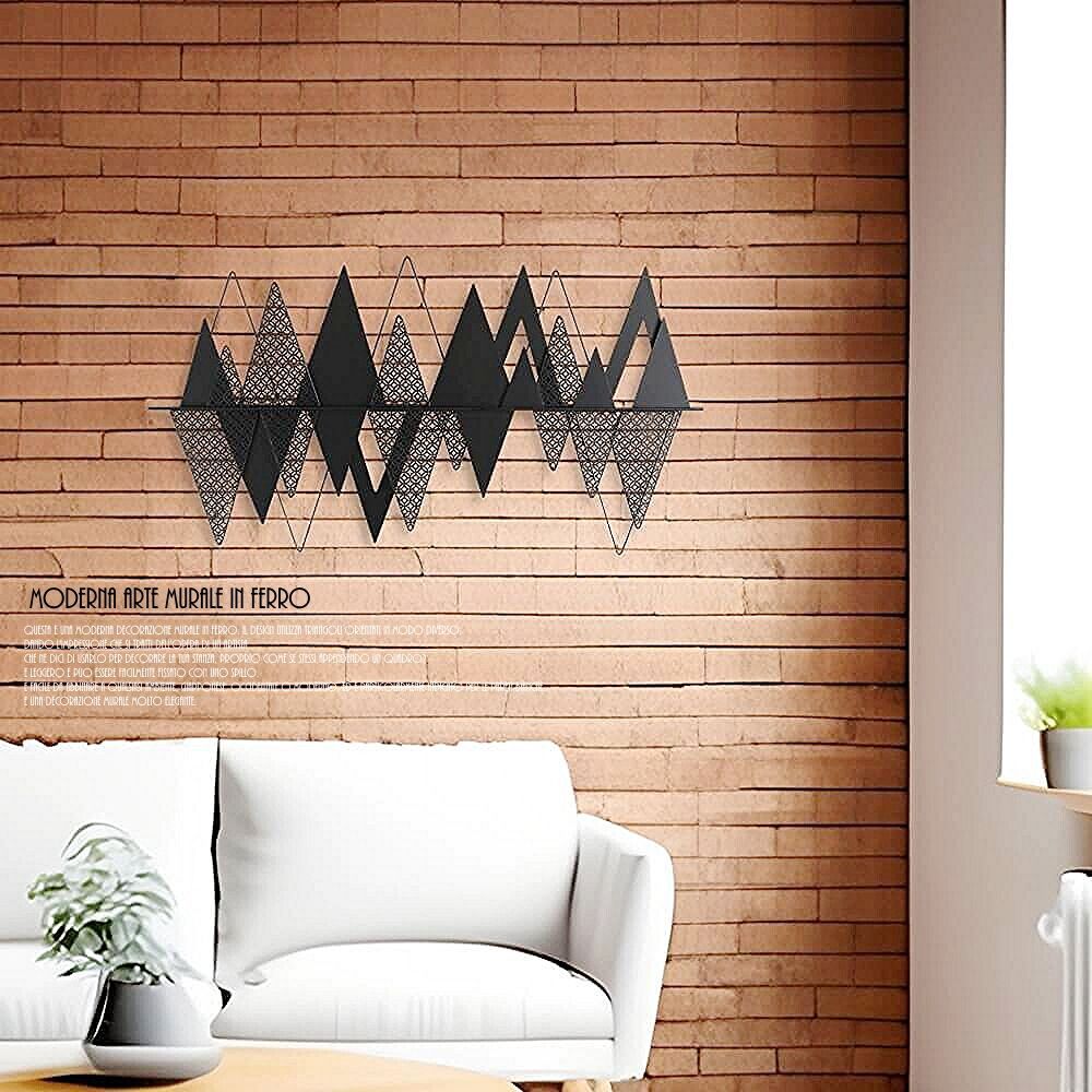 ウォールアートパネル アート 三角形 壁掛け インテリア 壁 アートパネル 北欧 雑貨 リビング おしゃれ モダン 装飾 ウォールデコレーション シンプル ウォールアート 壁デコ アートボード インテリア雑貨 壁面装飾 ウォールアクセント ブラック アイアン