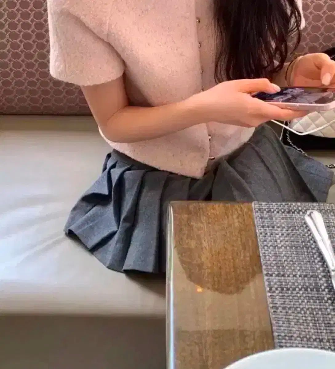 Le Plein ル プレーン ピンク GOLD ツイード ジャケット