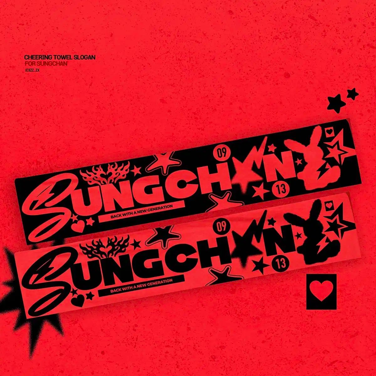 RIIZE（ライズ） ソンチャン(SUNGCHAN) タオル スローガン