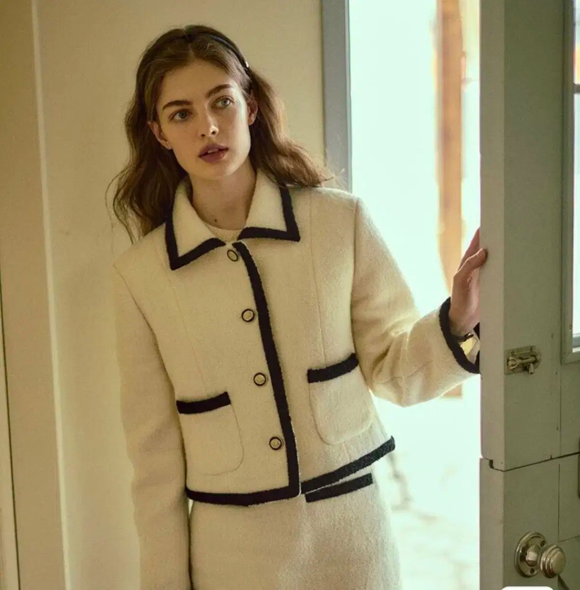 ファブリックカレッジ レディース ウールジャケット ほぼ