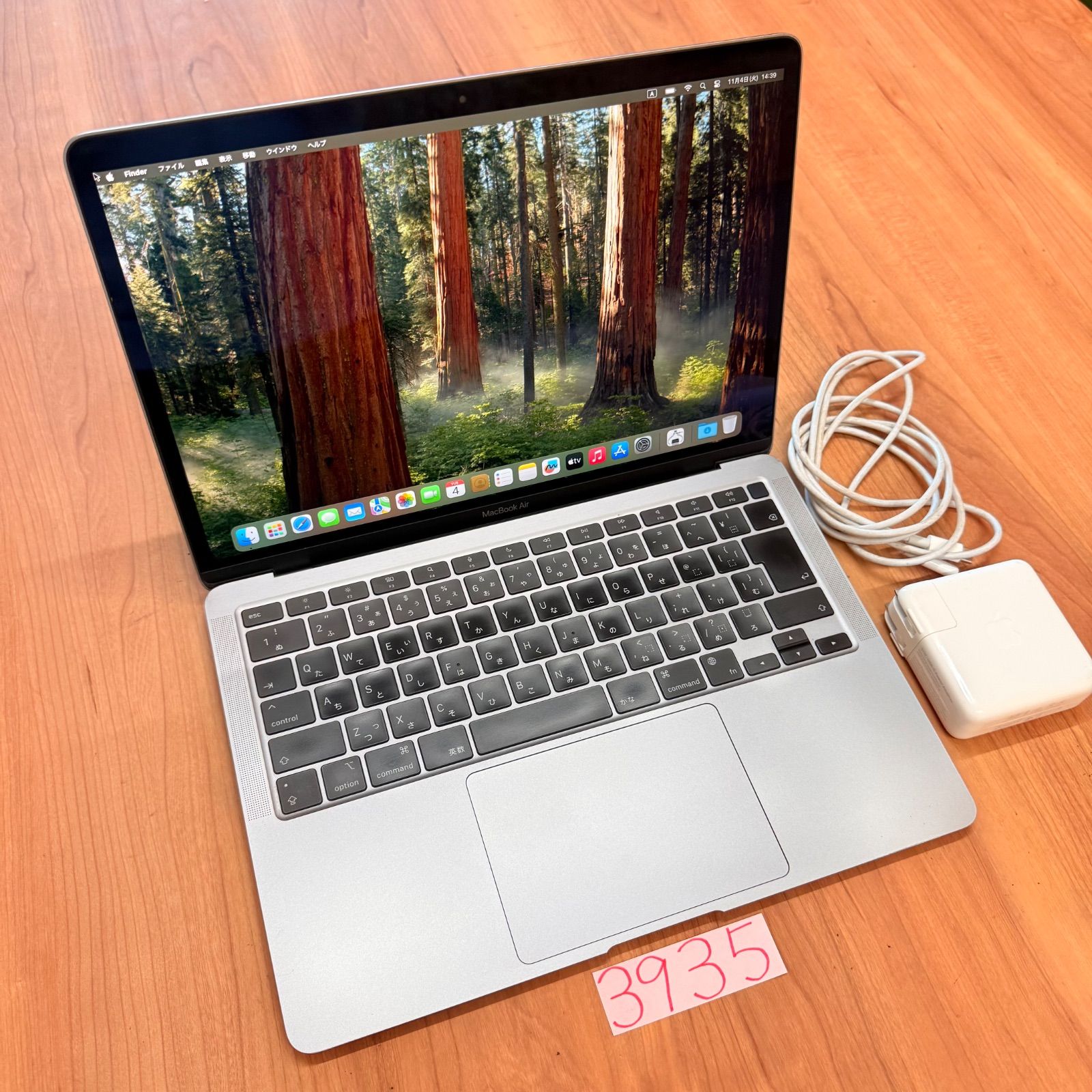 動作 MacBook air 13インチ 2020 アップル Apple M1 16GB 512GB 動画編集 カメラ内蔵 ノートPC ノートパソコン SSD搭載 macOS み 3935
