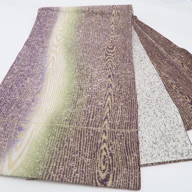 正絹 木目のゆらめきを添えて洒落る