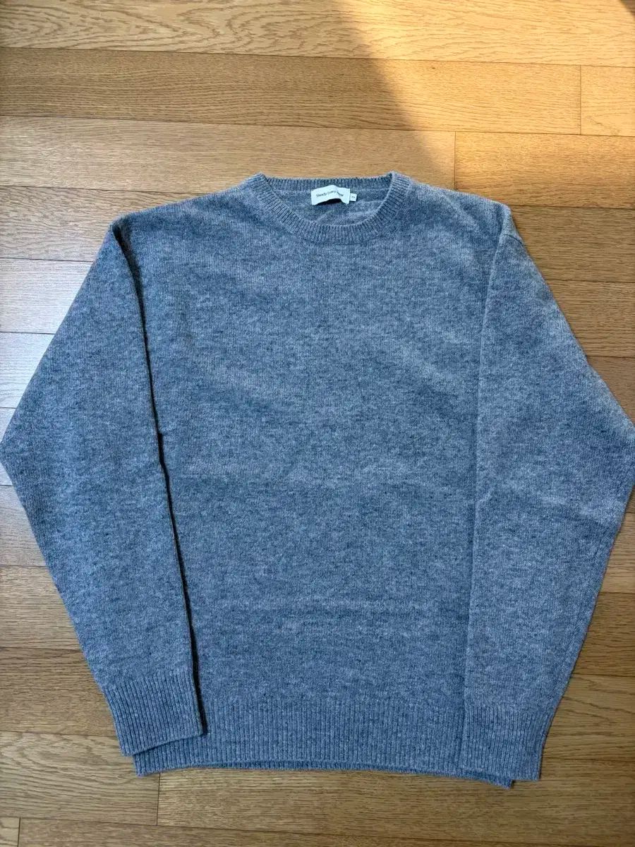 2 Steady Every Wear sew cozy ウール ラウンドネック ニット グレー メランジ