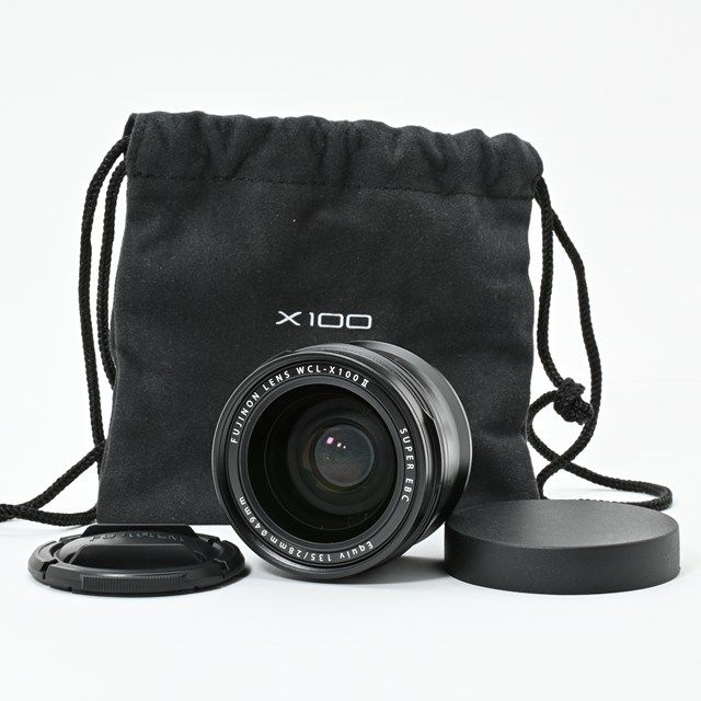 WCL X 100 B II ブラック 100シリーズ ワイドコンバージョンレンズ 広角28 mm相当 高描写 軽量設計