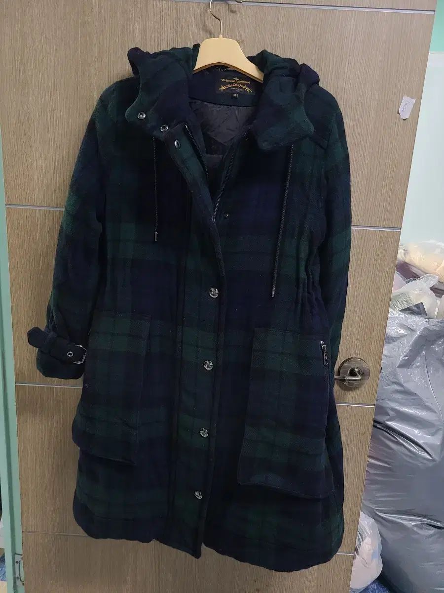 Vivienne Westwood チェック ダウンコート ロング 40