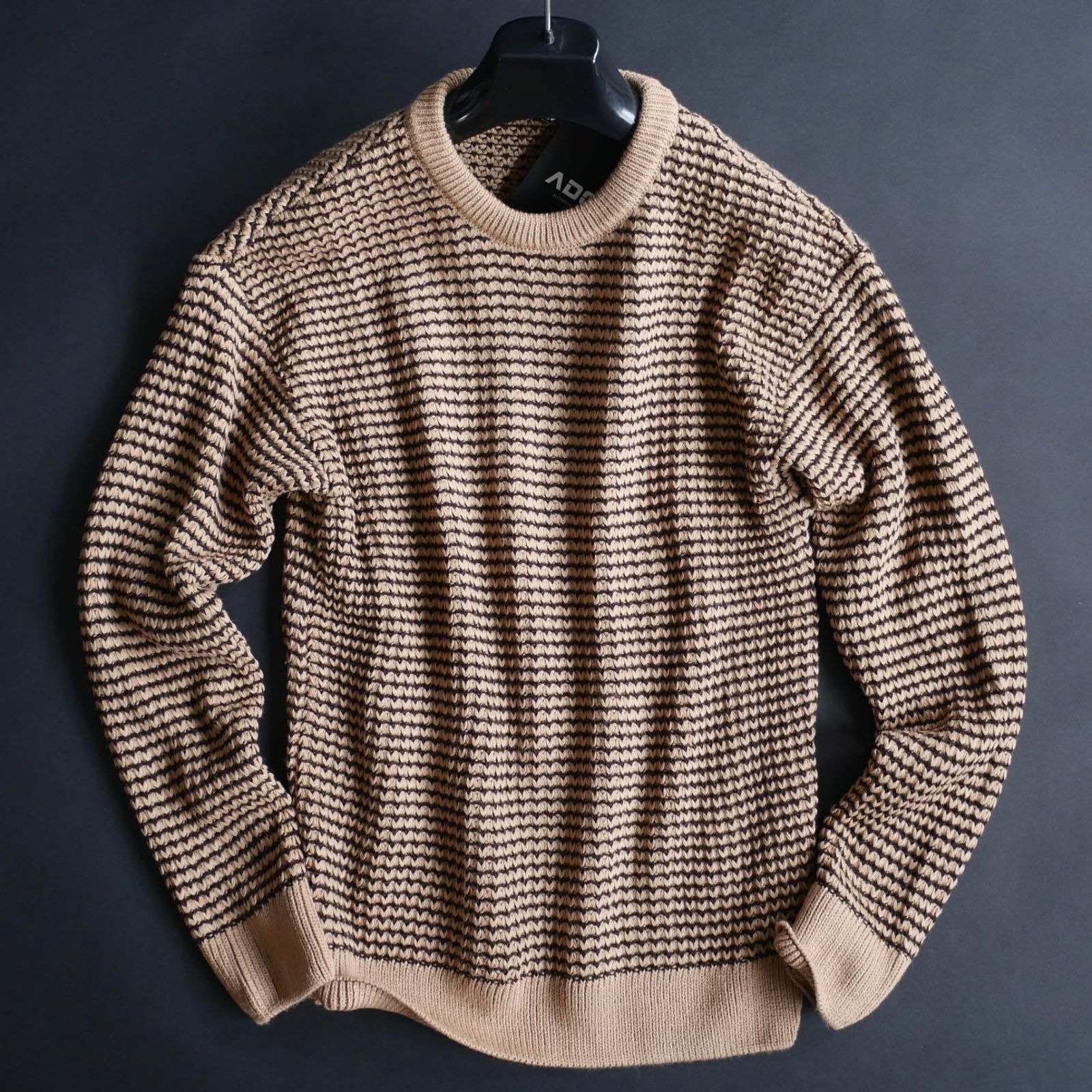 dt039 S M L XL 選択可 ミラノの街着ブランド AD.メイドインイタリー 25-26秋冬 肉厚ニットセーター