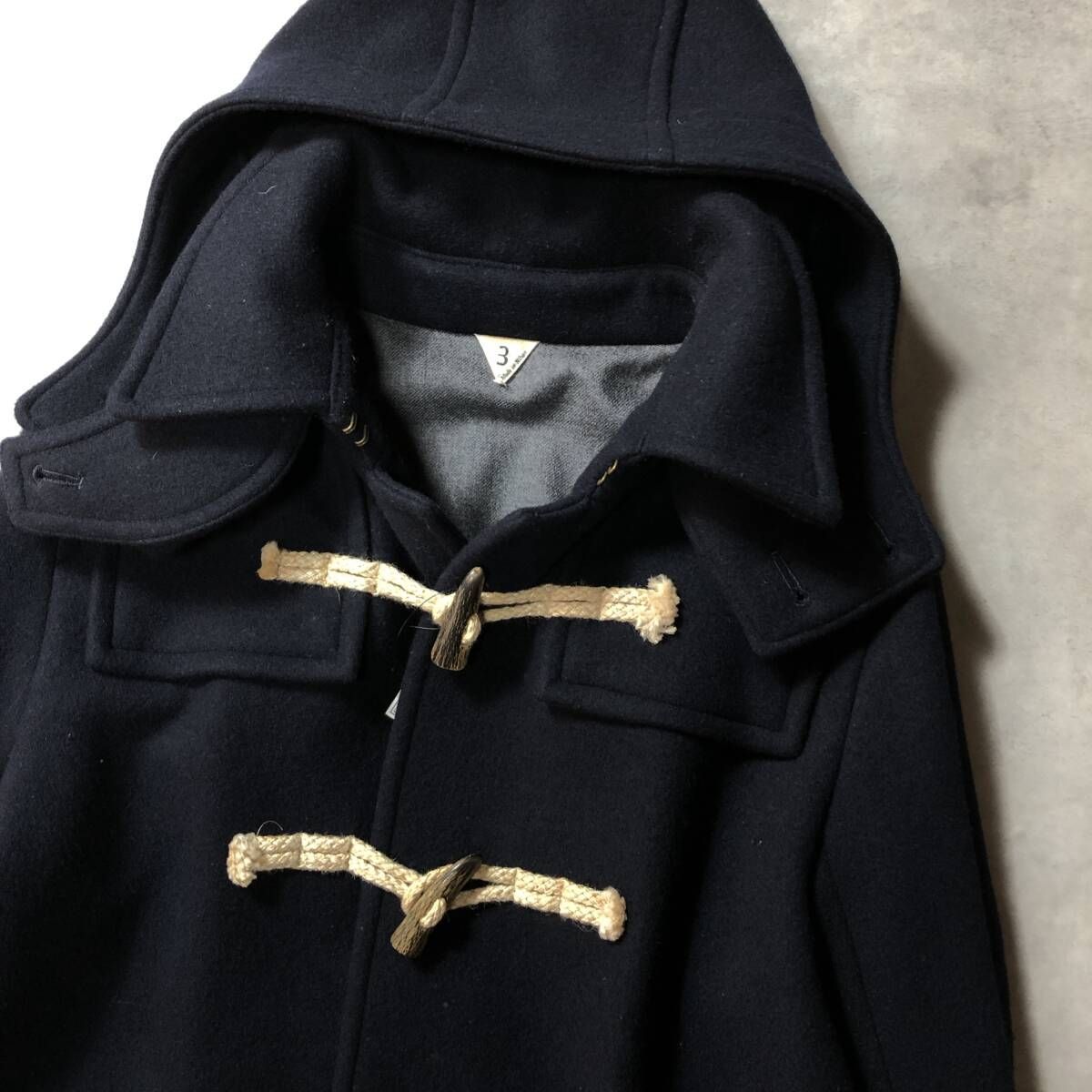 GQ3997 FilMelange EWAN ダッフルコート M ネイビー フィルメランジェ