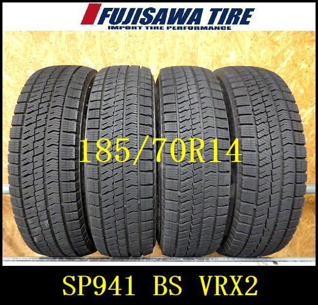 SP 941 造 約8部山 BS BLIZZAK VRX 2 185 70 R 14 4本