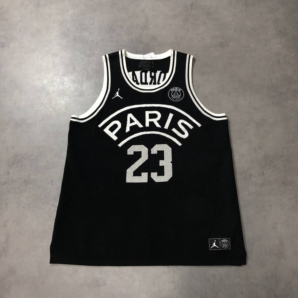 GQ3998 JORDAN PSG タンクトップ XL 黒系 ジョーダン パリサンジェルマン 23 バスケシャツ