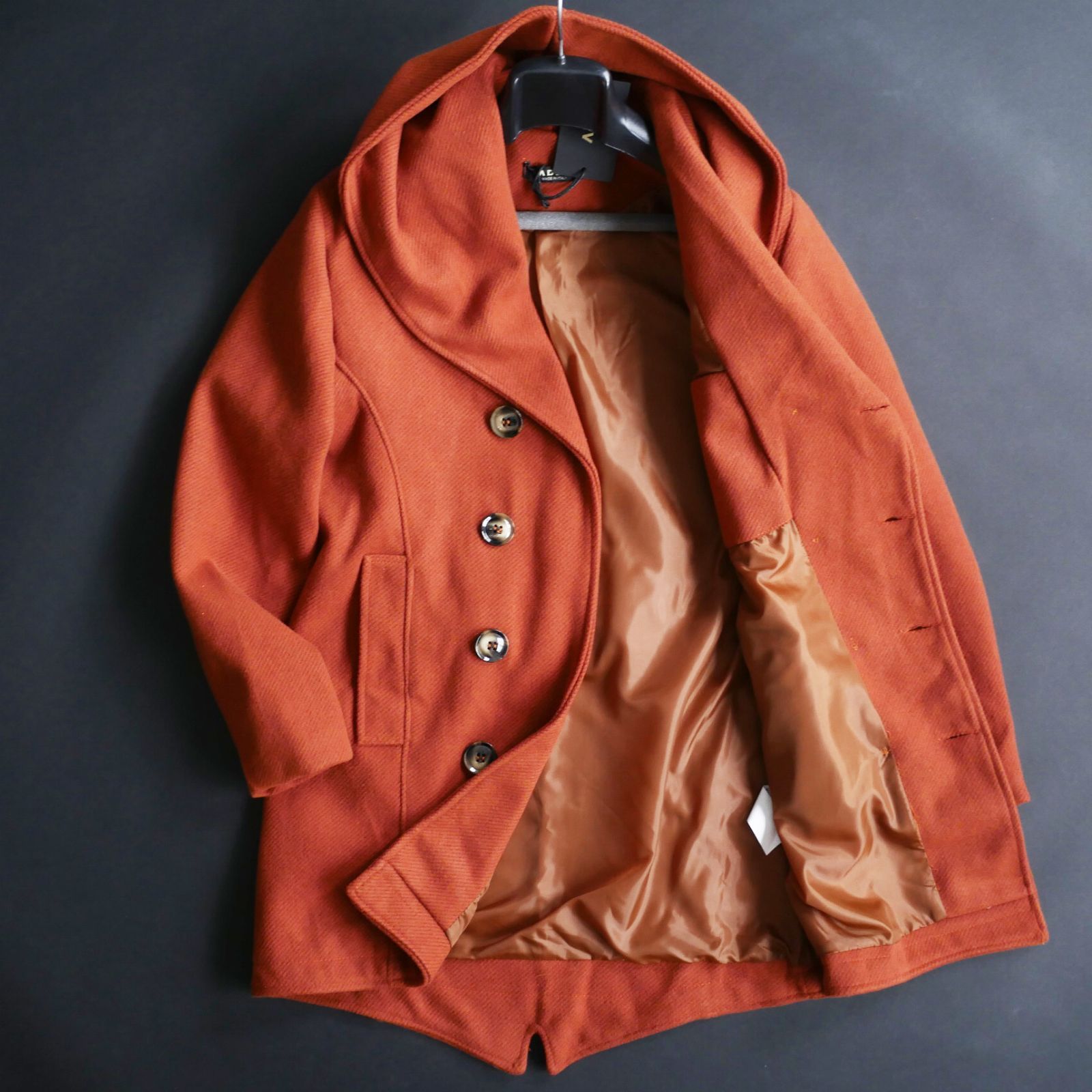 25-26秋冬 暖ツイルフランネル生地コート