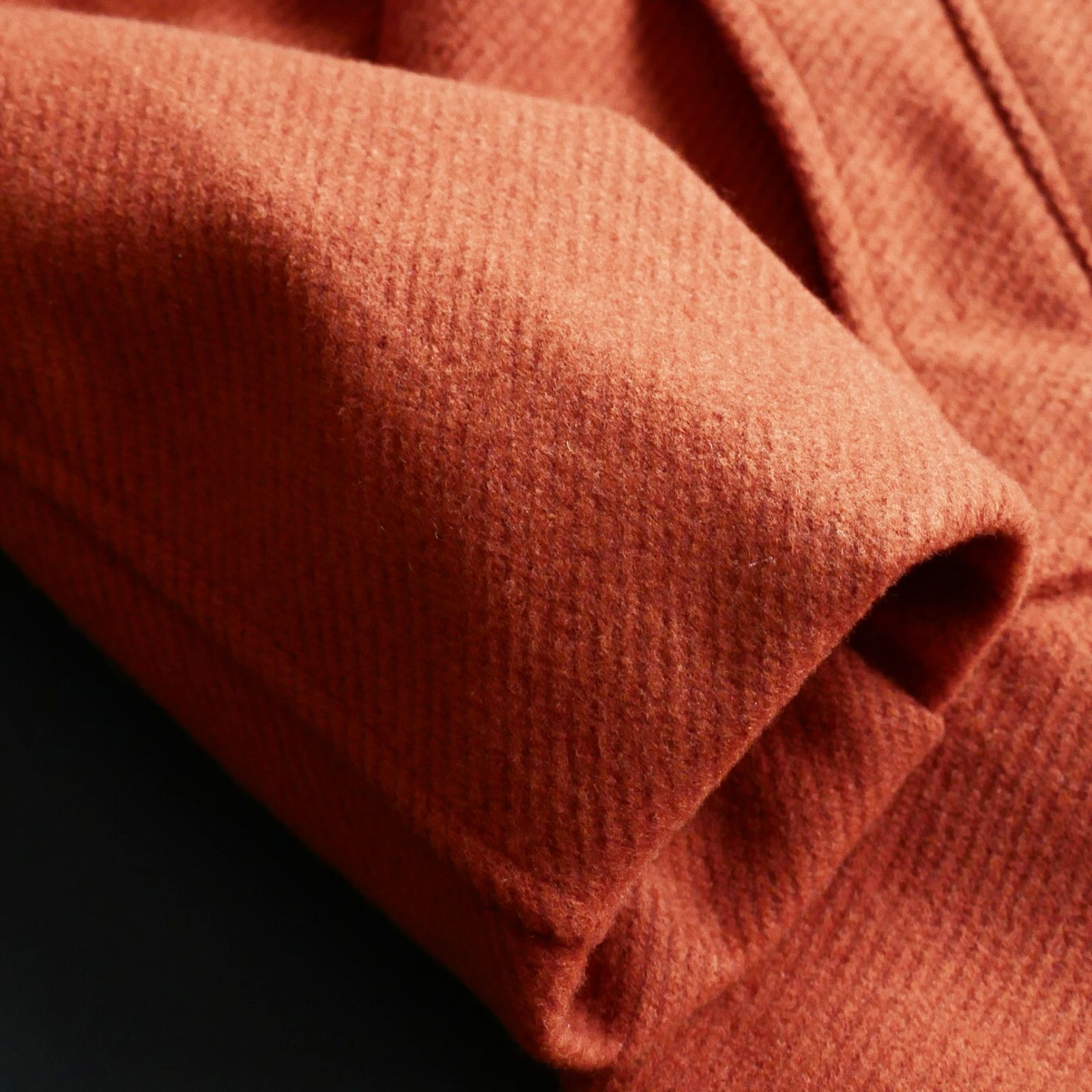 暖ツイルフランネル生地コート