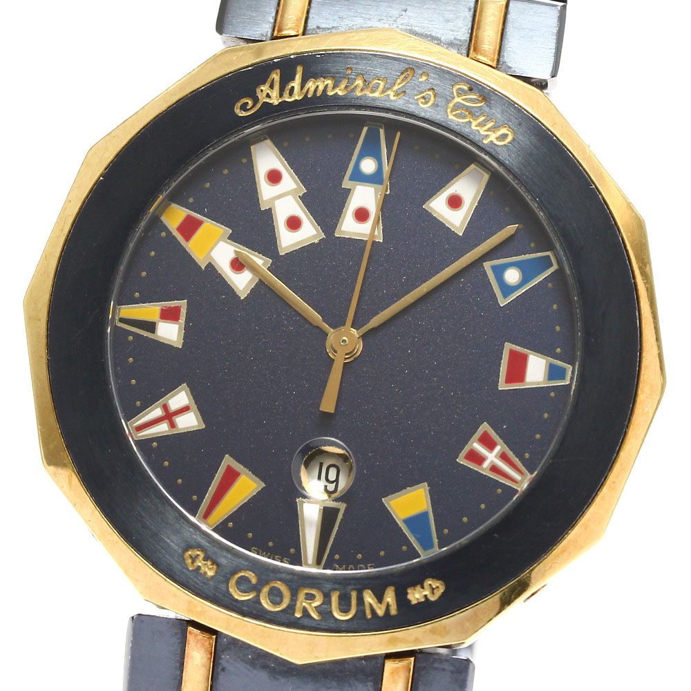 コルム CORUM 99.810.31 V-52 アドミラルズカップ デイト クォーツ メンズベルト _899182