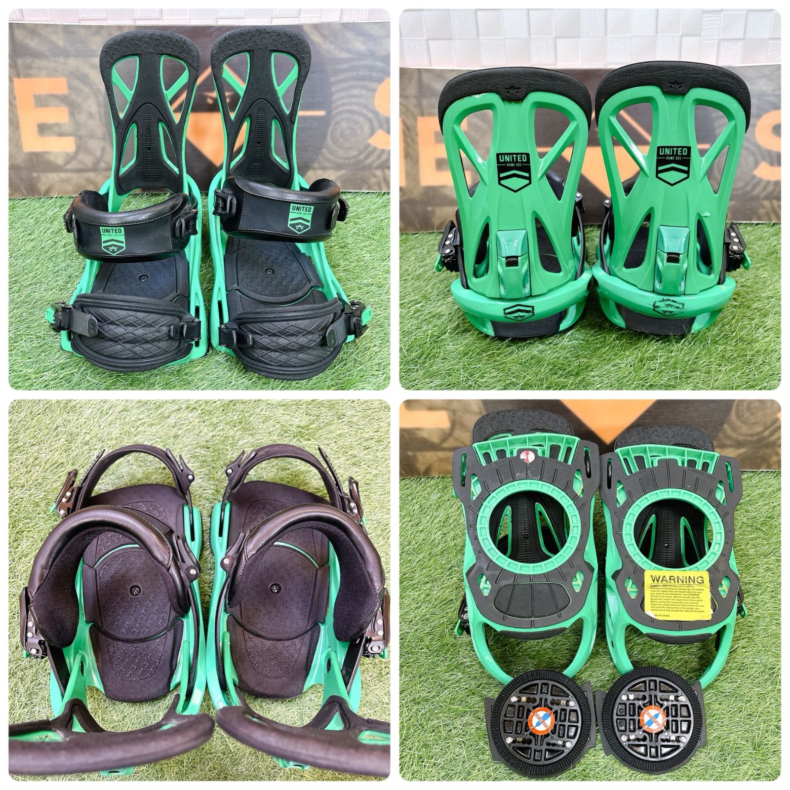 メンズ スノーボード 3点セット ROME SDS REVERB ROCKER 154cm ローム