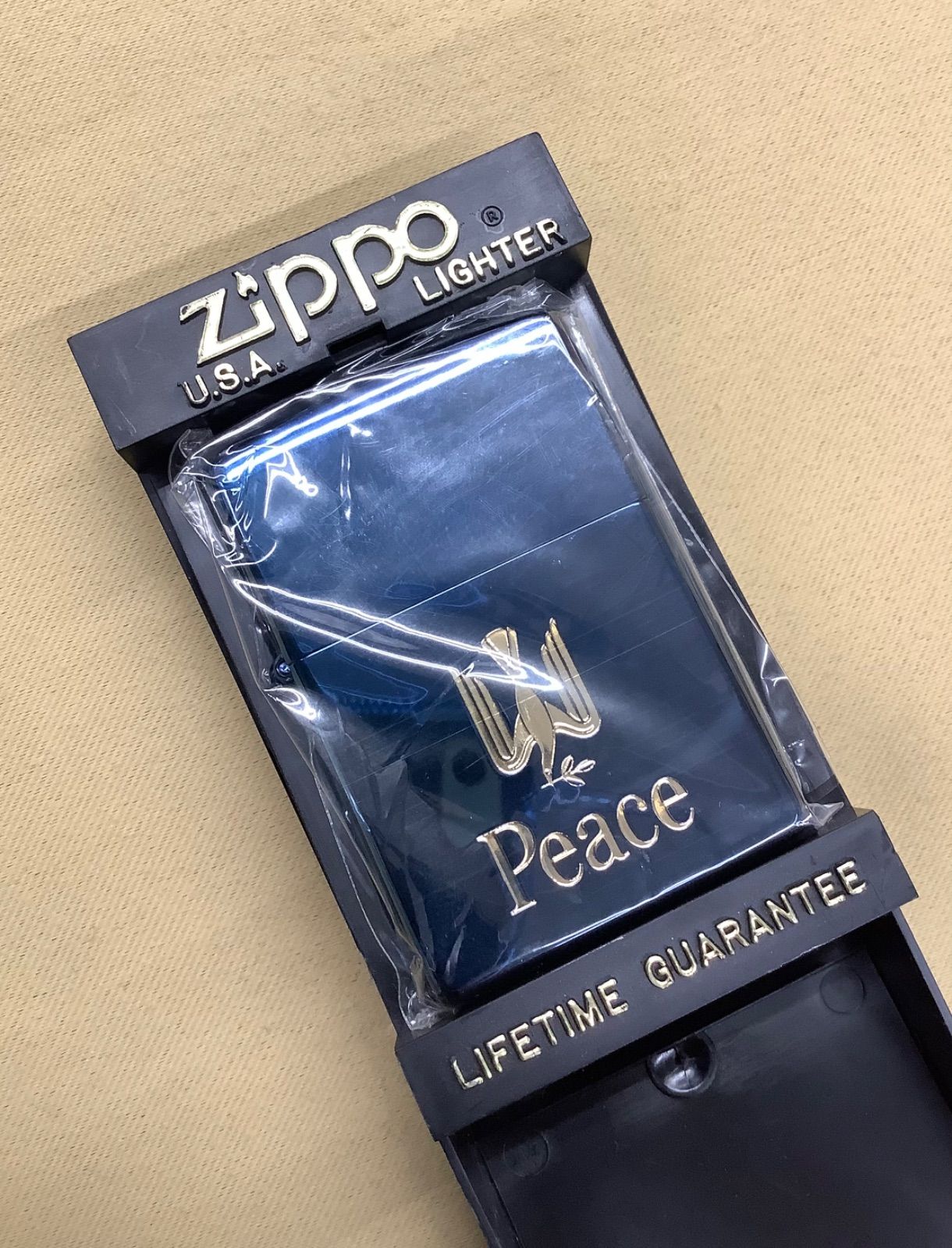 Zippo Peace ピース ブルーチタン 99年