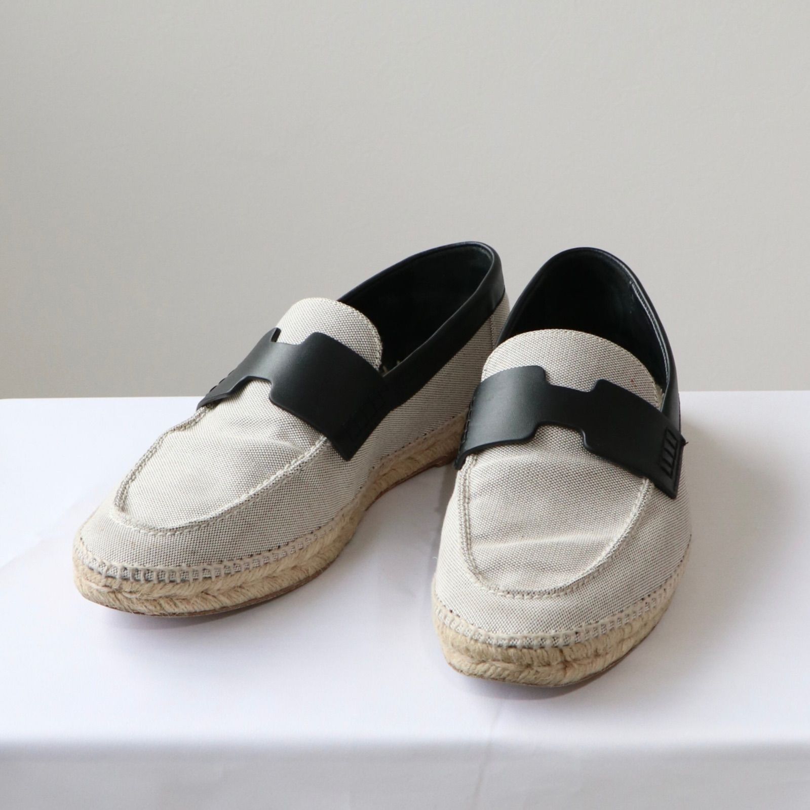 HERMES エスパドリーユ スリッポンローファー エルメス