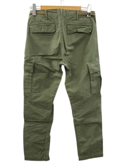 オアスロウ orslow リップストップ カーゴパンツ S カーキグリーン ボトムス