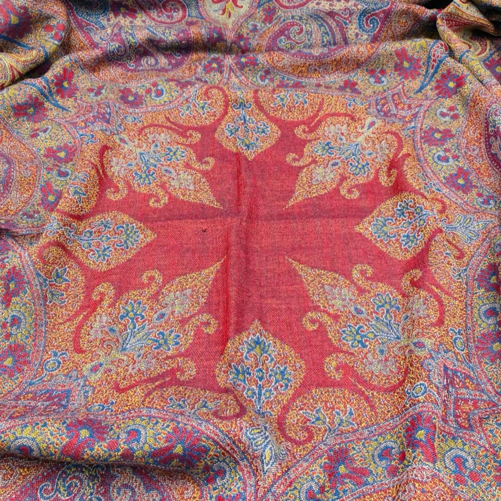 ETRO エトロ ペイズリー柄 ストール 大判ショール イタリア製 ウール