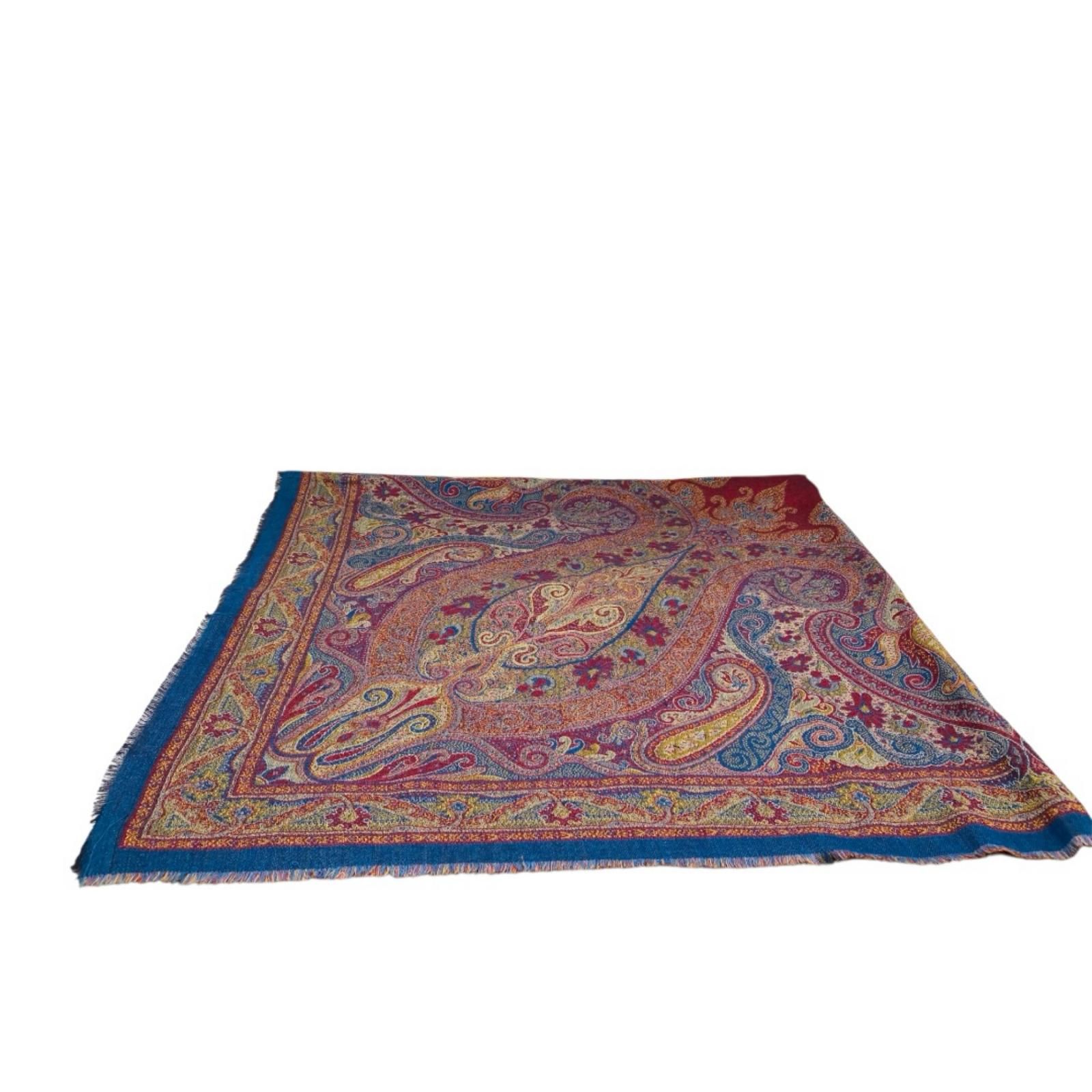 ETRO エトロ ペイズリー柄 ストール 大判ショール イタリア製 ウール