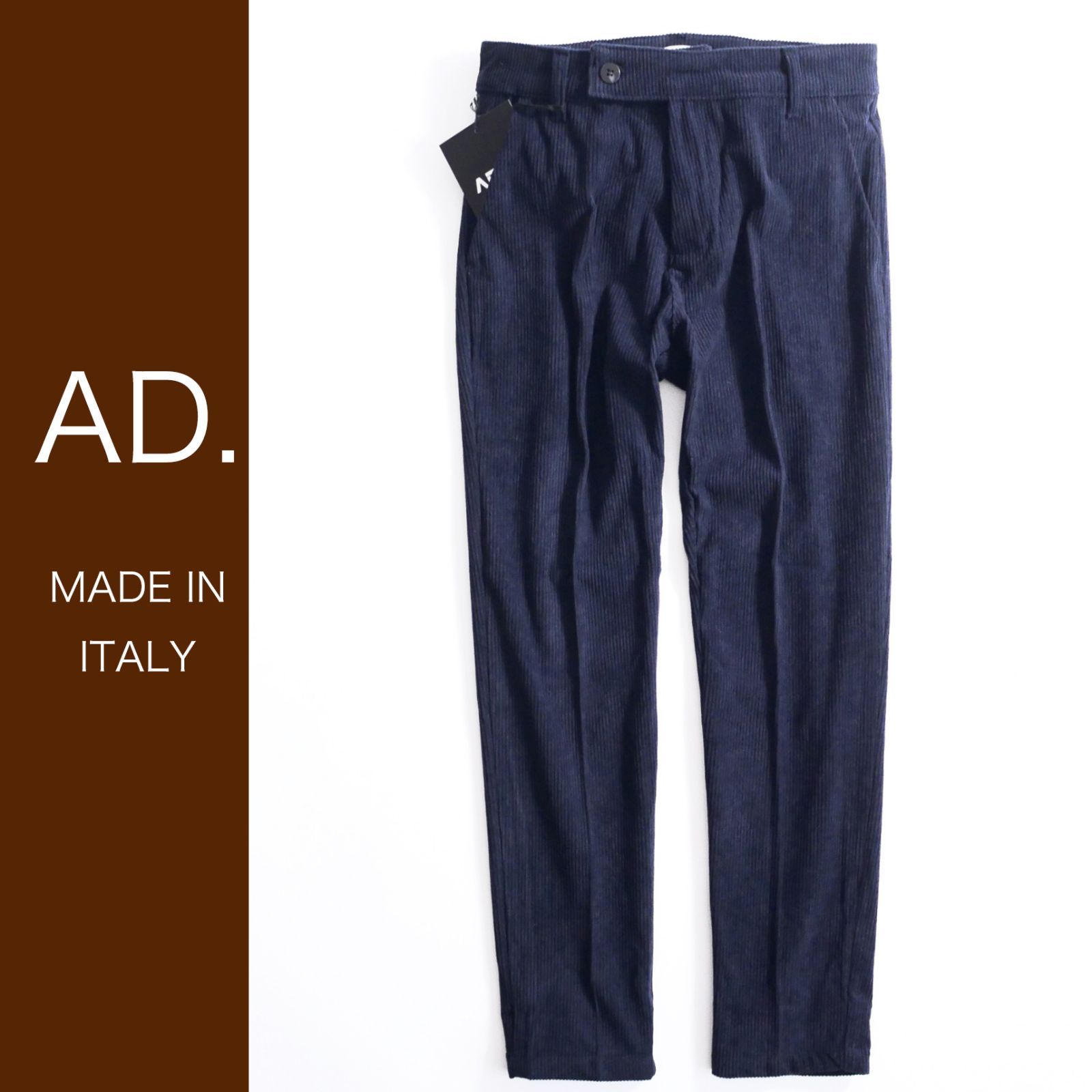 dt 087 S M L XL 選択可 ミラノの街着ブランド 25-26秋冬 超伸縮ウエスト 美脚コーデュロイパンツ