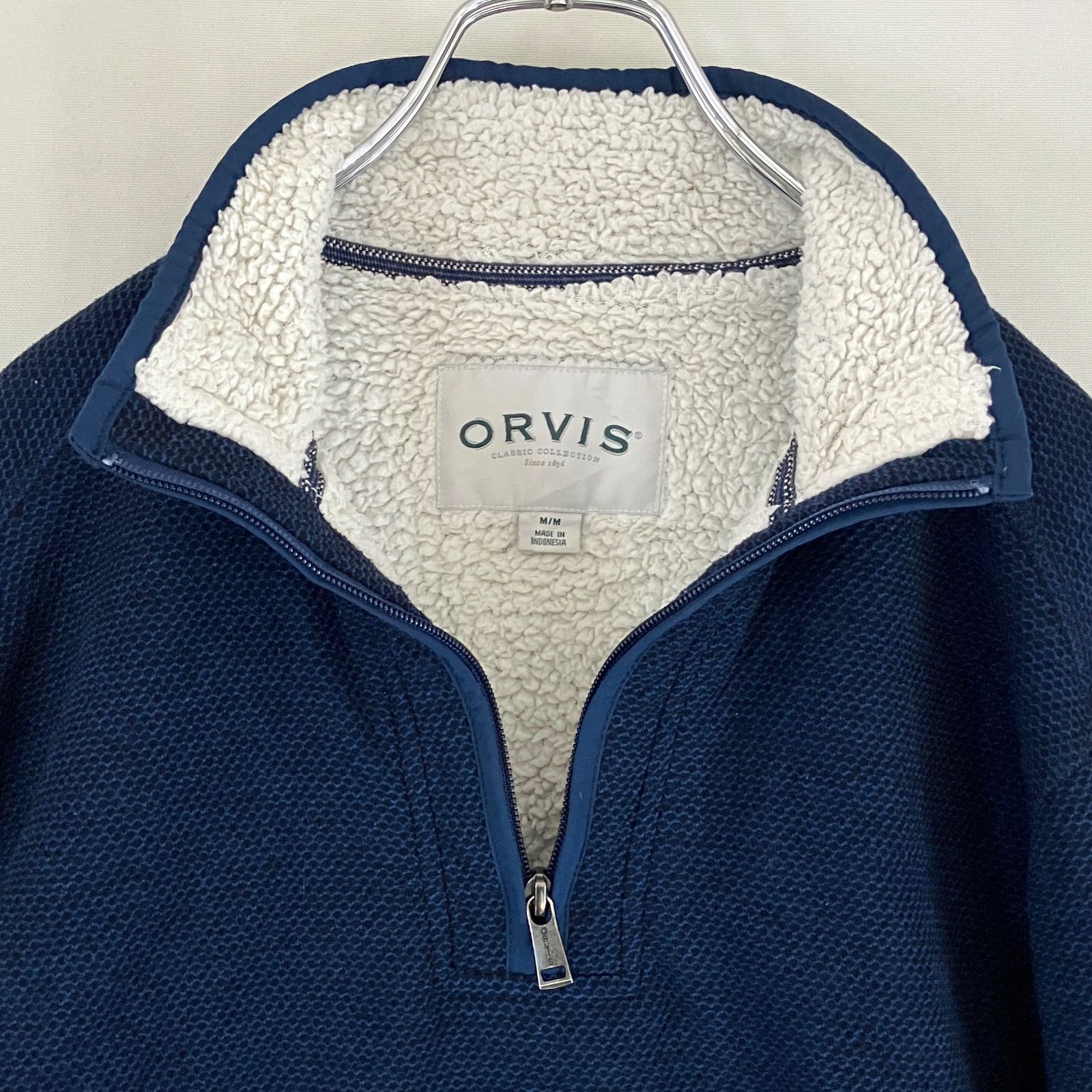 古着 オービス ORVIS ハーフジップ トレーナー アウトドア プル 