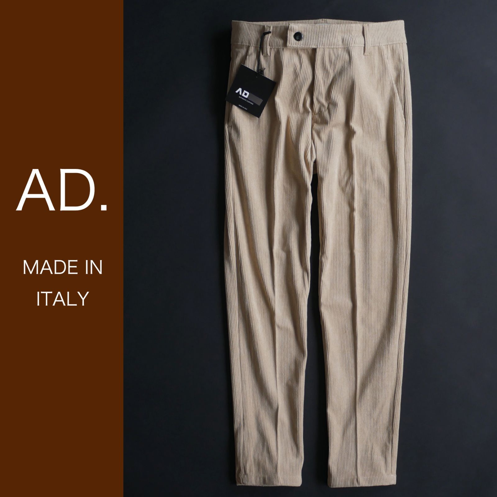 dt088 S M L XL 選択可 ミラノの街着ブランド 25-26秋冬 超伸縮ウエスト 美脚コーデュロイパンツ
