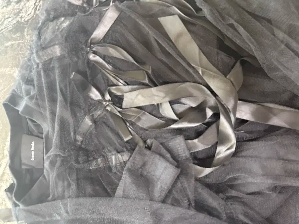 シモーネ ロシャ ブラック メッシュ Tシャツ 36