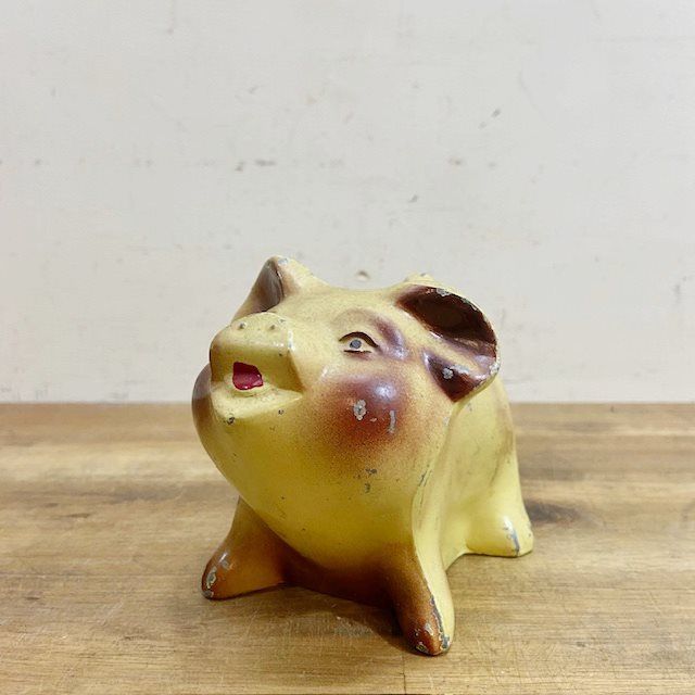 ヴィンテージ アメリカ 貯金箱 ピギーバンク 40’s 50’s アメリカン雑貨 ディスプレイ 店舗什器 インテリア B5065