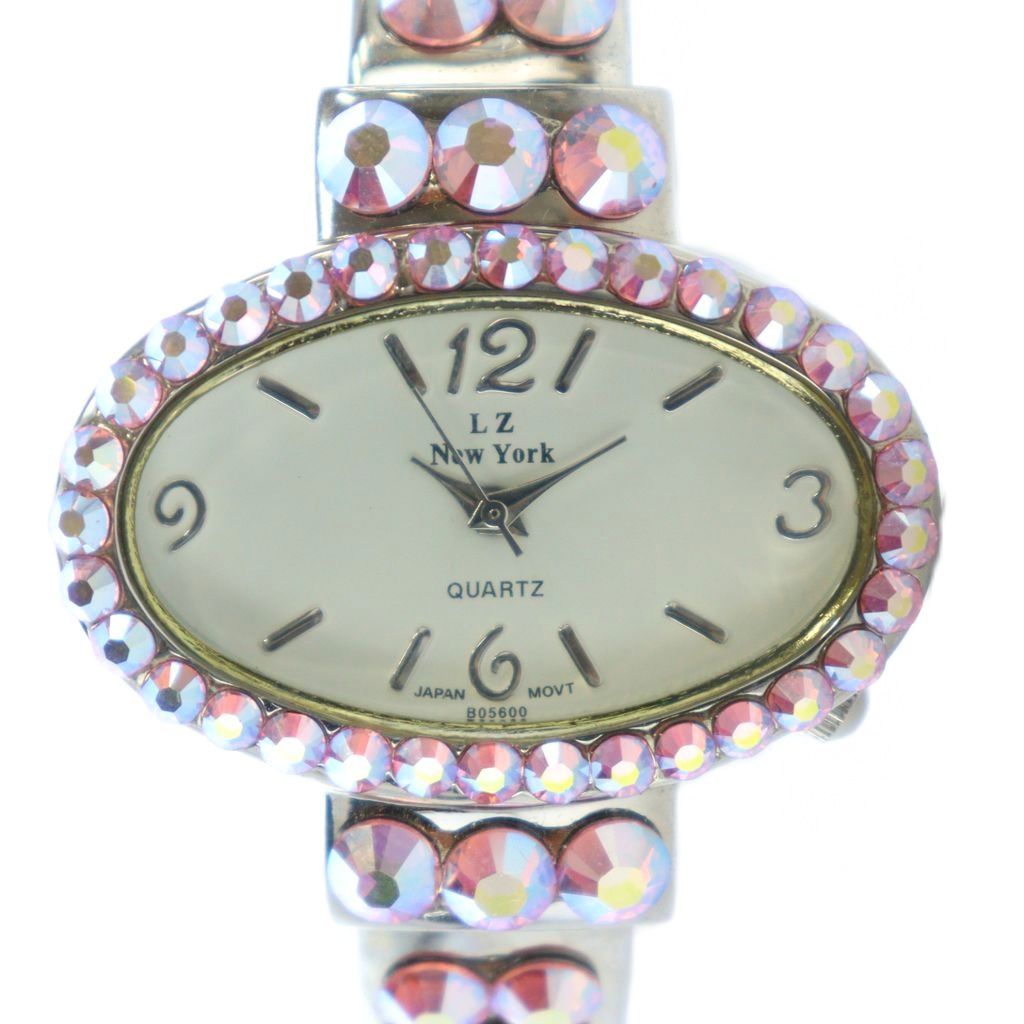 リズ LZ No.120 腕時計 バングルウォッチ クォーツ ラインストーン ピンク GY18 MQ