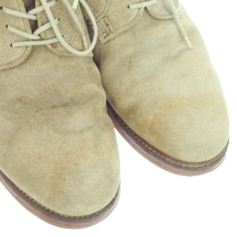  ウォークオーバー WALK OVER DERBY 32098 ダービー シューズ ブリックソール スエード レザー レースアップ 8.0 26 cm ベージュ AH 14 GY 99 その他 トップス