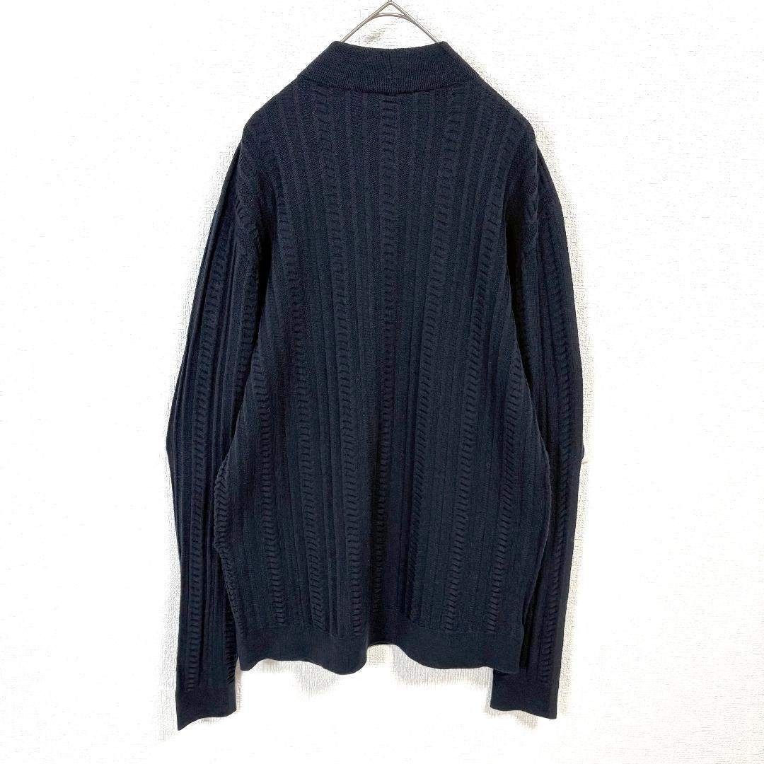 GIORGIO ARMANI 長袖ニット セーター 48 ネイビー