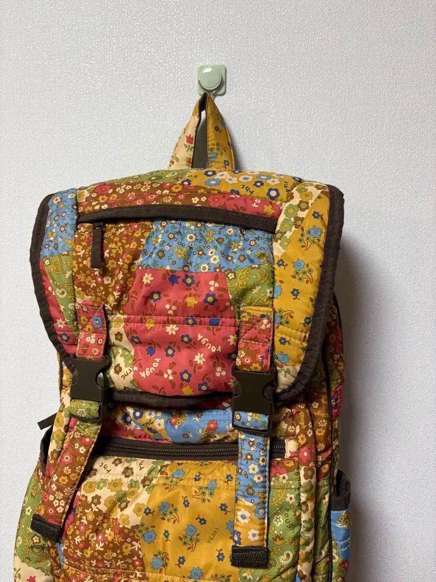 rough パッチ バックパック 日本 ヴィンテージ 森ガール バッグ ドット ストライプ CHECK