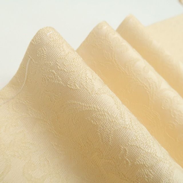 ❁tomihisa❁ 友禅作家 千地泰弘 落款 花唐草地紋 想いを伝う貴女が染まる友禅の華 着物 仕付け糸付 トールサイズ 色無地 7074