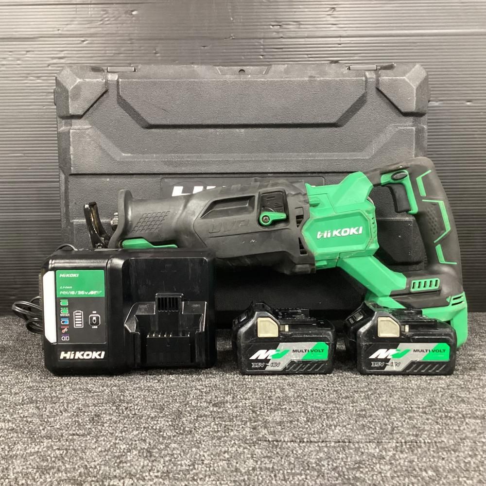 HiKOKI CR36DA 36Vコードレスセーバソー バッテリ2個 充電器付 商品説明欄必読 202