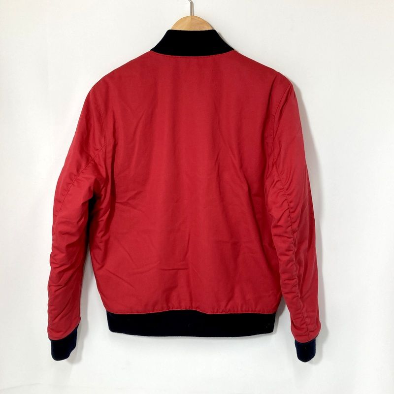 MAISON KITSUNE メゾンキツネ MA-1 ボンバージャケット KML-0452-B メンズ Mサイズ レッド アウター A15097