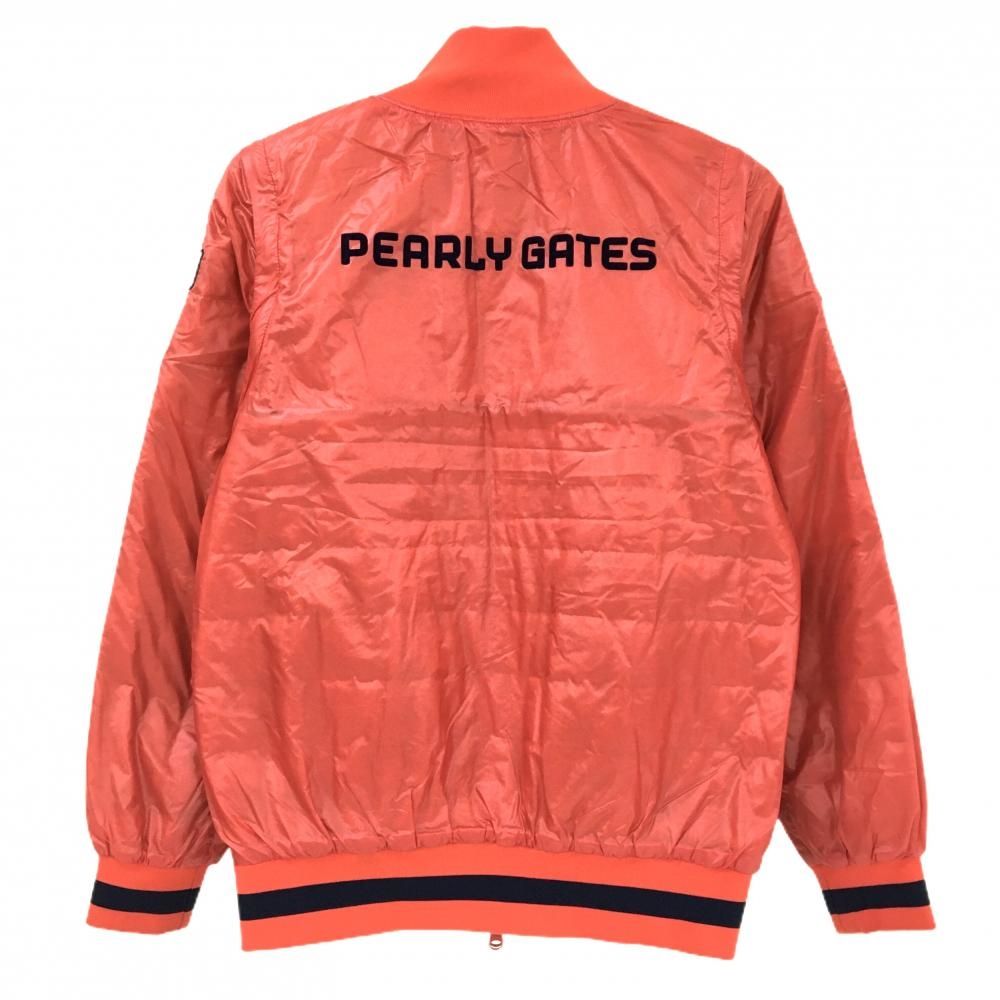 パーリーゲイツ 4WAY中綿リバーシブルジャケット レッド 裏ネイビー 宇宙シリーズ 袖着脱可 レディース 0 S ゴルフウェア PEARLY GATES