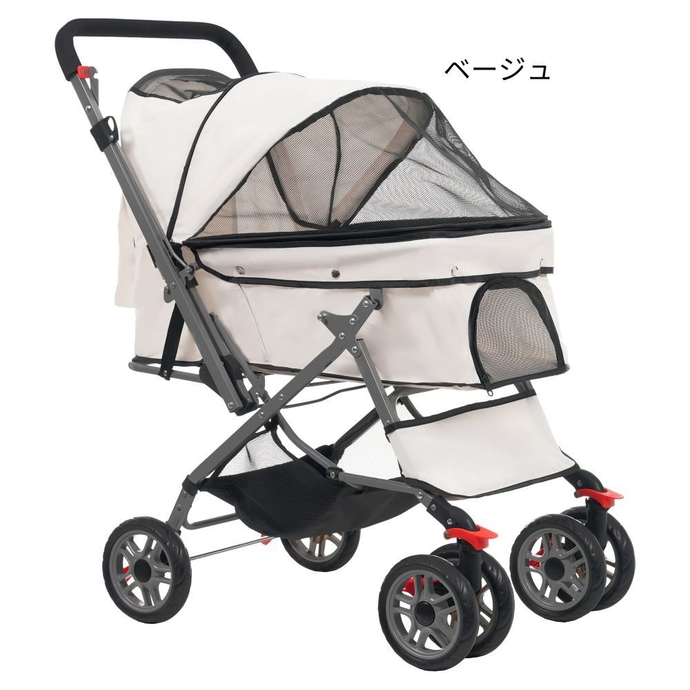 ペットカート 対面式 折りたたみ 多頭 中型犬 小型犬 猫 2way 軽量 組立簡単 工具不要 介護用 ドッグカート ペットバギー 犬 猫 動物 ペット用品