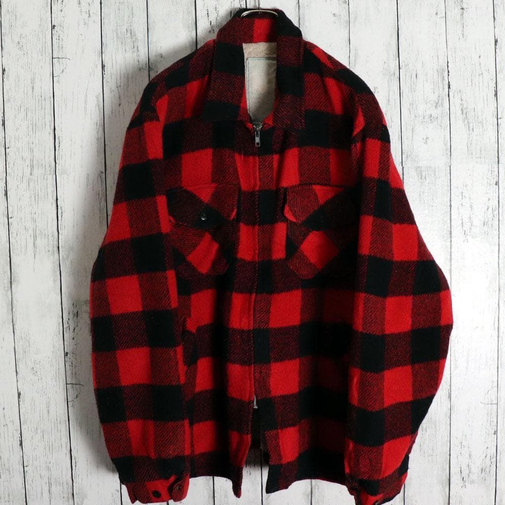 90s CANYON GUIDE バッファローチェックウールジャケット