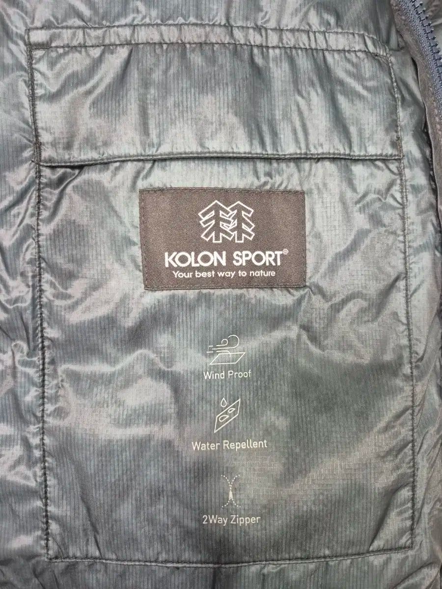 コーロンスポーツ 軽量 IN フード ダウンジャケット