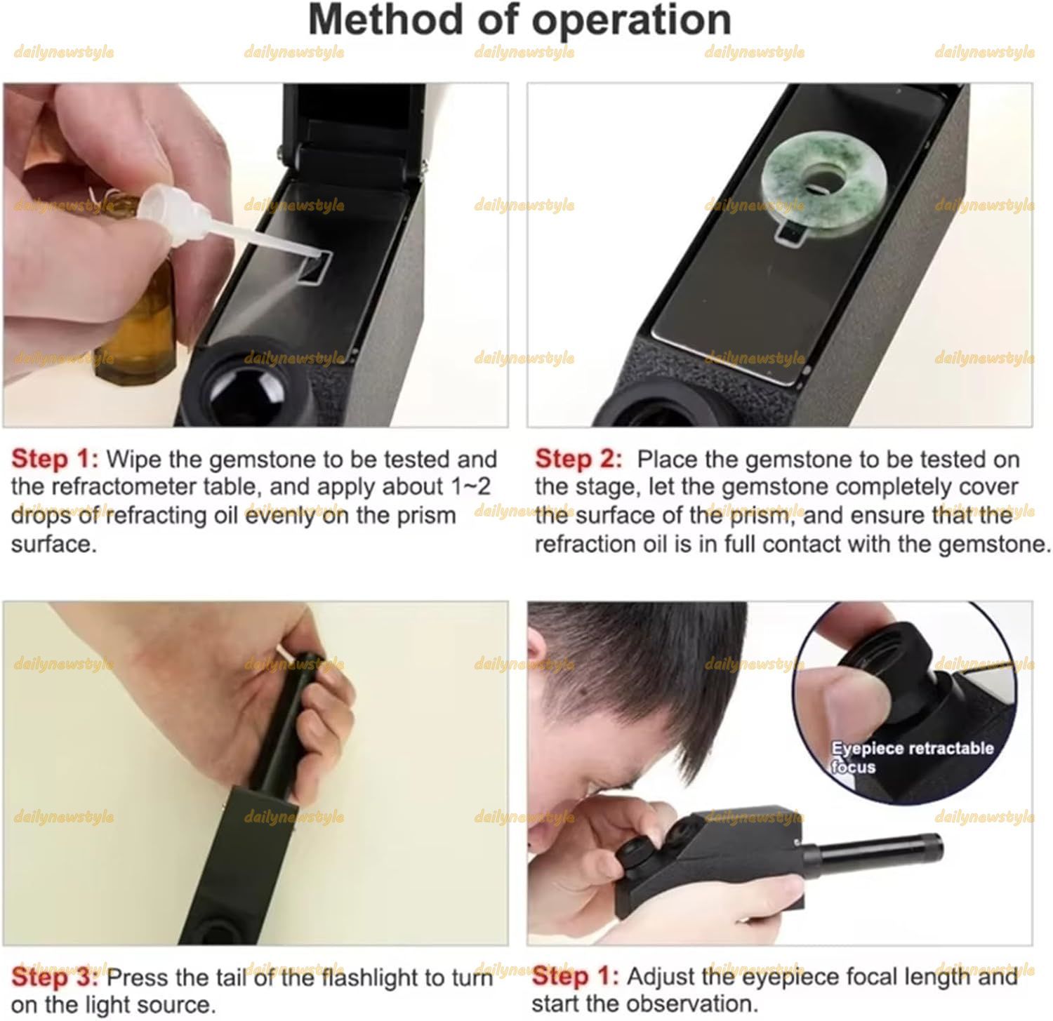 ポータブル宝石屈折計 宝石鑑別テスター