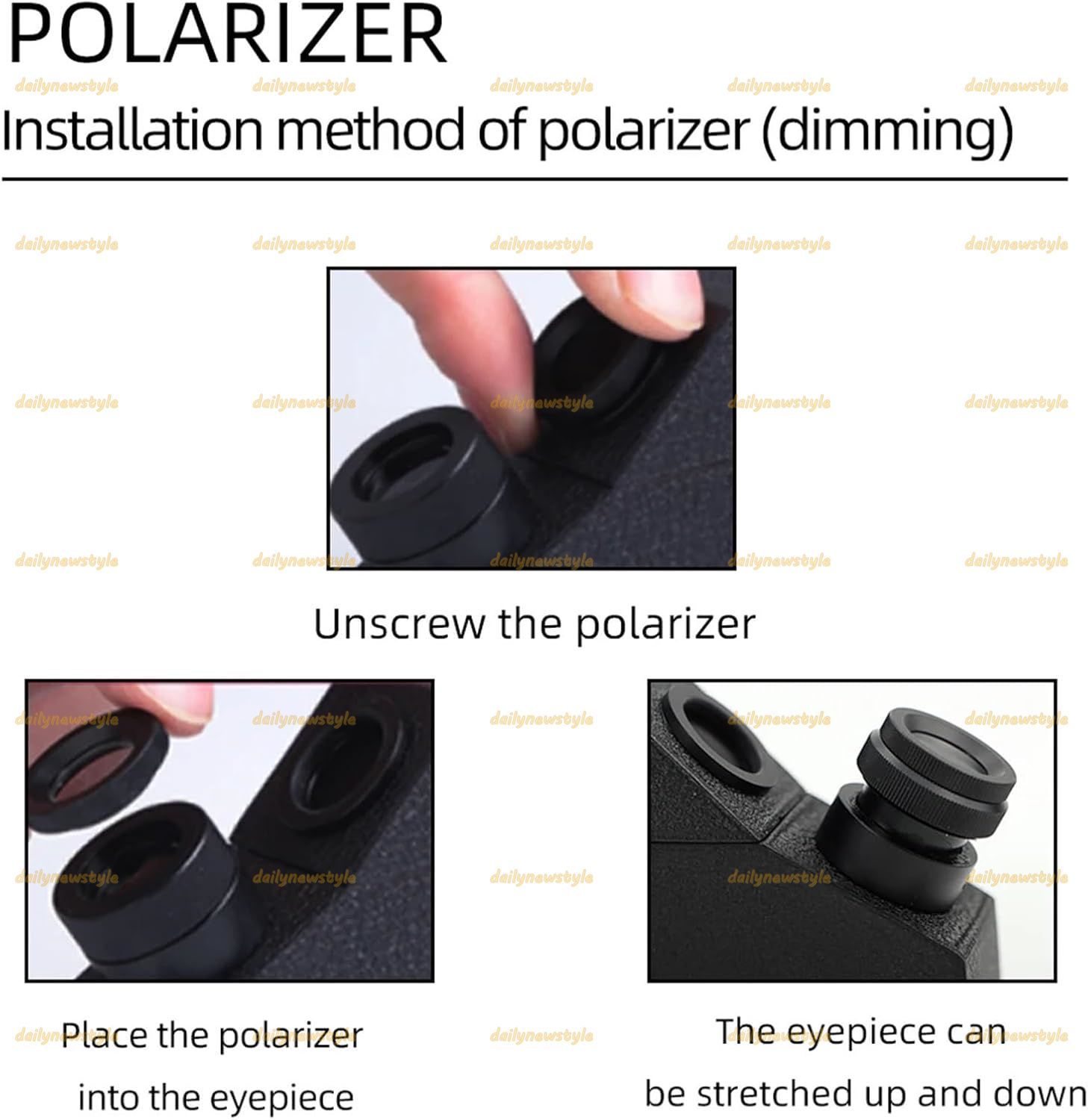 偏光レンズ付き検出器 LED懐中電灯付きダイヤモンド検出器