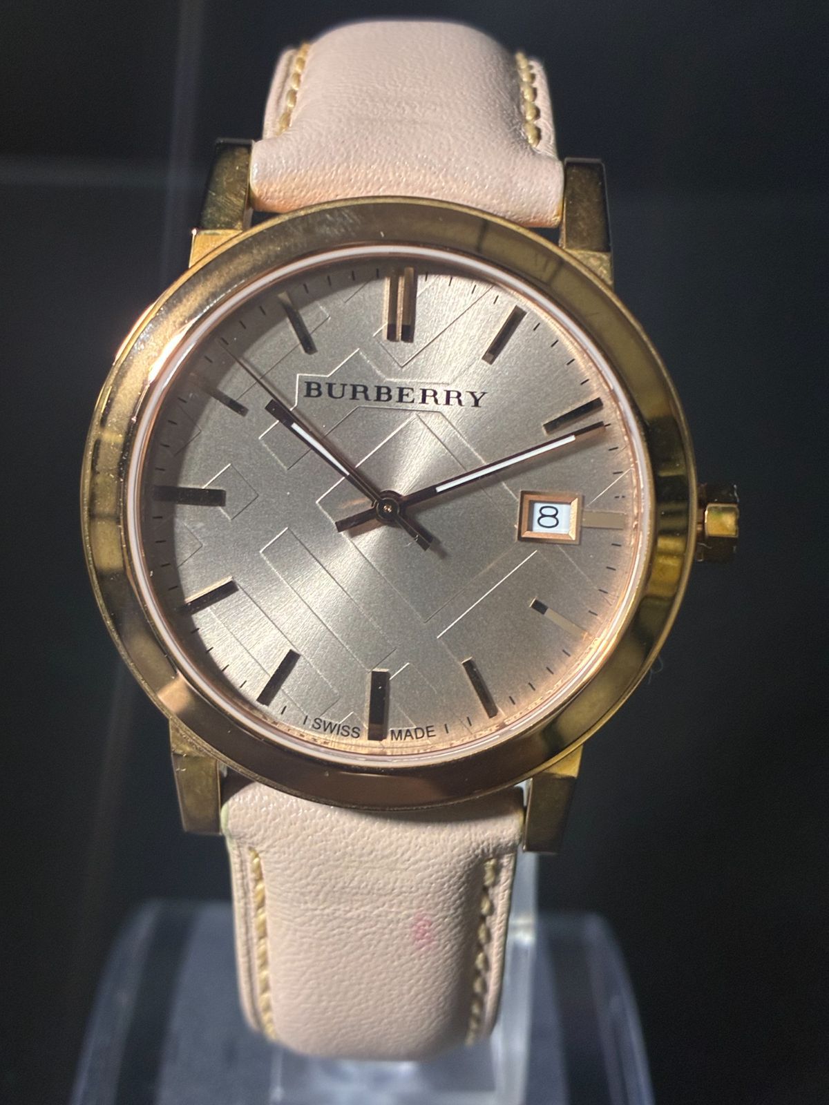 バーバリー クォーツ 時計 稼働 B25090683
