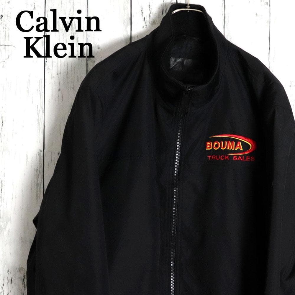 CalvinKlein カルバンクライン US企業ロゴ刺繍 ナイロンジャケット