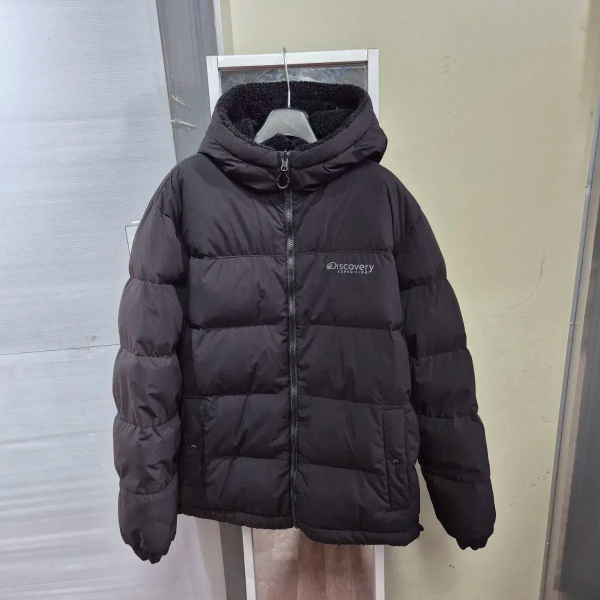 DISCOVERY WHOOWOOL リバーシブル ダウン ブラック