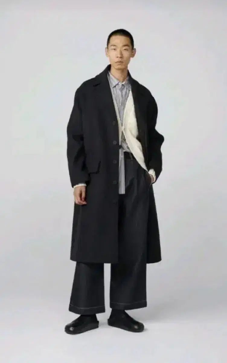 スタジオ ニコルソン sampson コート チャコール studio nicholson